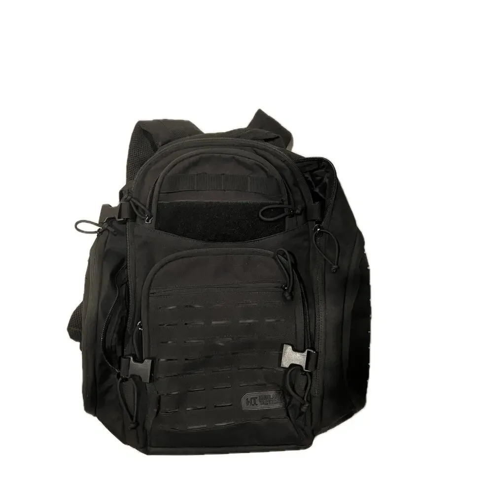 Highland Tactical Roger Canvas Backpack XL Black
